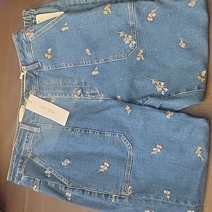 Driftwood Flower Womens Blue Jeans Size 31